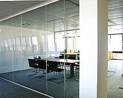 Divisória de vidro temperado escritório Jardim São Luís