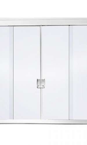 Divisória de vidro com porta de correr Divisória de vidro com porta de correr