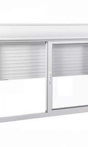 Esquadria de alumínio com persiana integrada Esquadria de alumínio com persiana integrada
