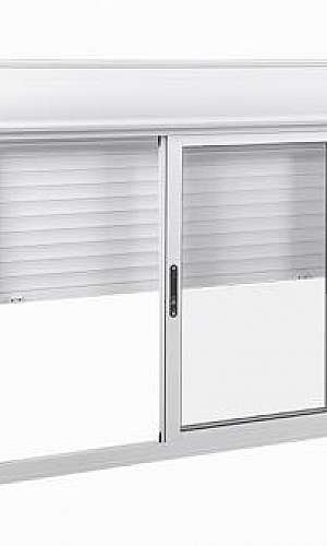 Janela com persiana integrada Janela com persiana integrada